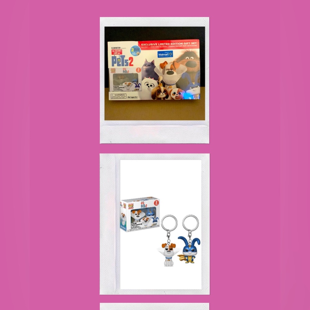 The Secret Life Of Pets 2 Movie DLX SET 2 Funko Keychains•Bluray•DVD•DigitalCode
